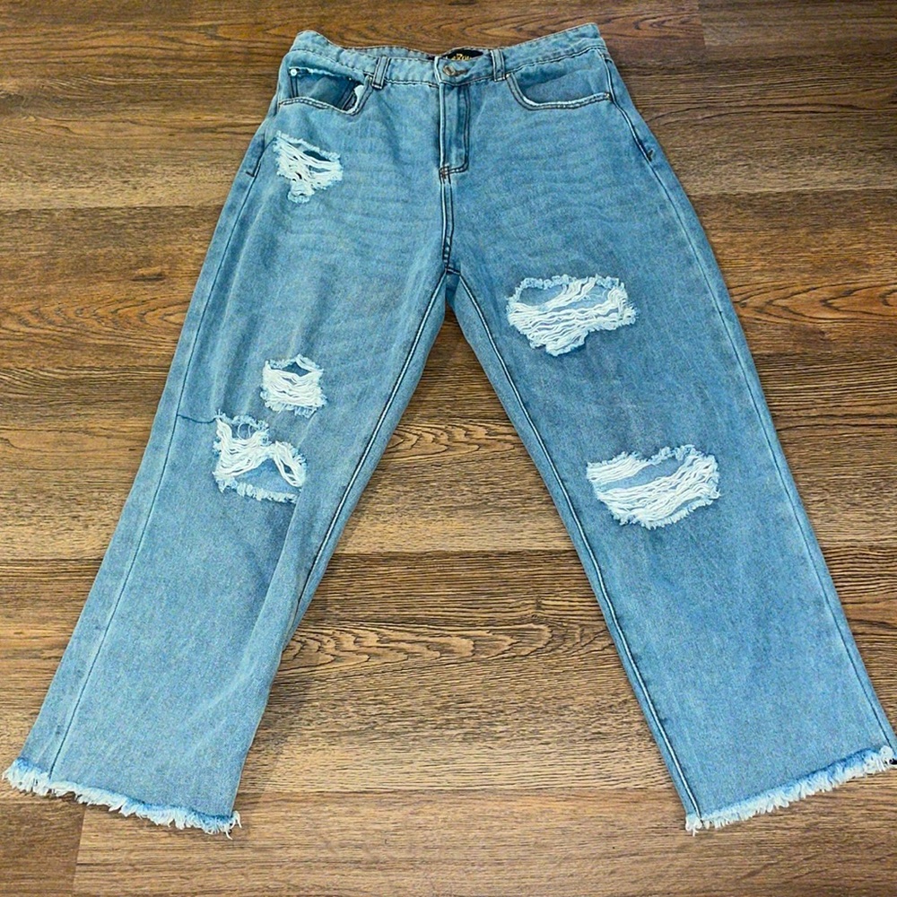 Indigo blue size 13/30 cropped jeans